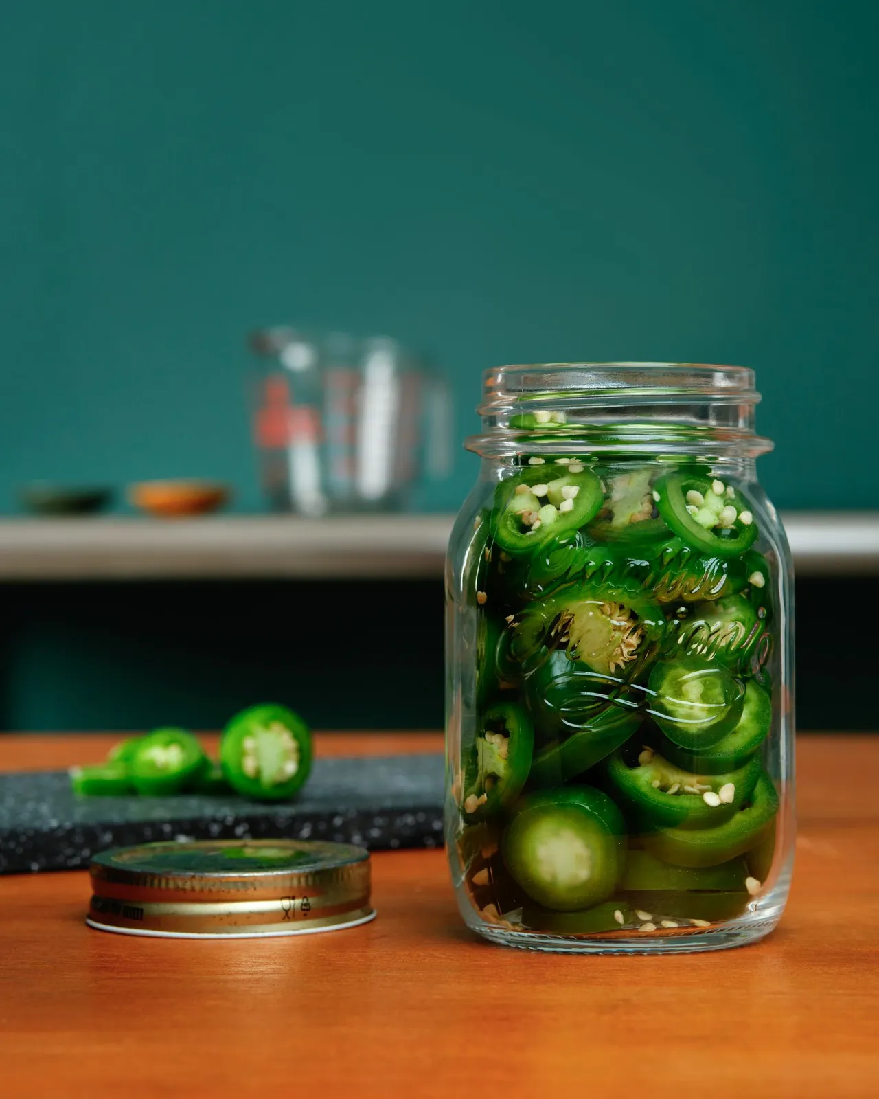 Ilustračná fotografia: jalapeño krúžky v pohári